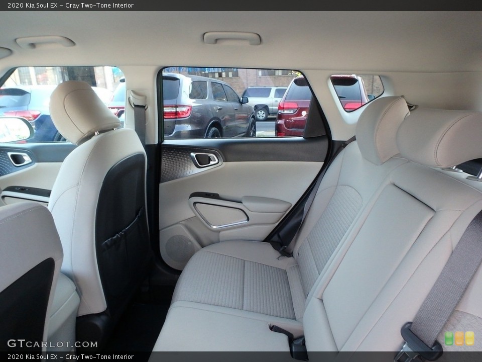 Gray Two-Tone Interior Rear Seat for the 2020 Kia Soul EX #135084601