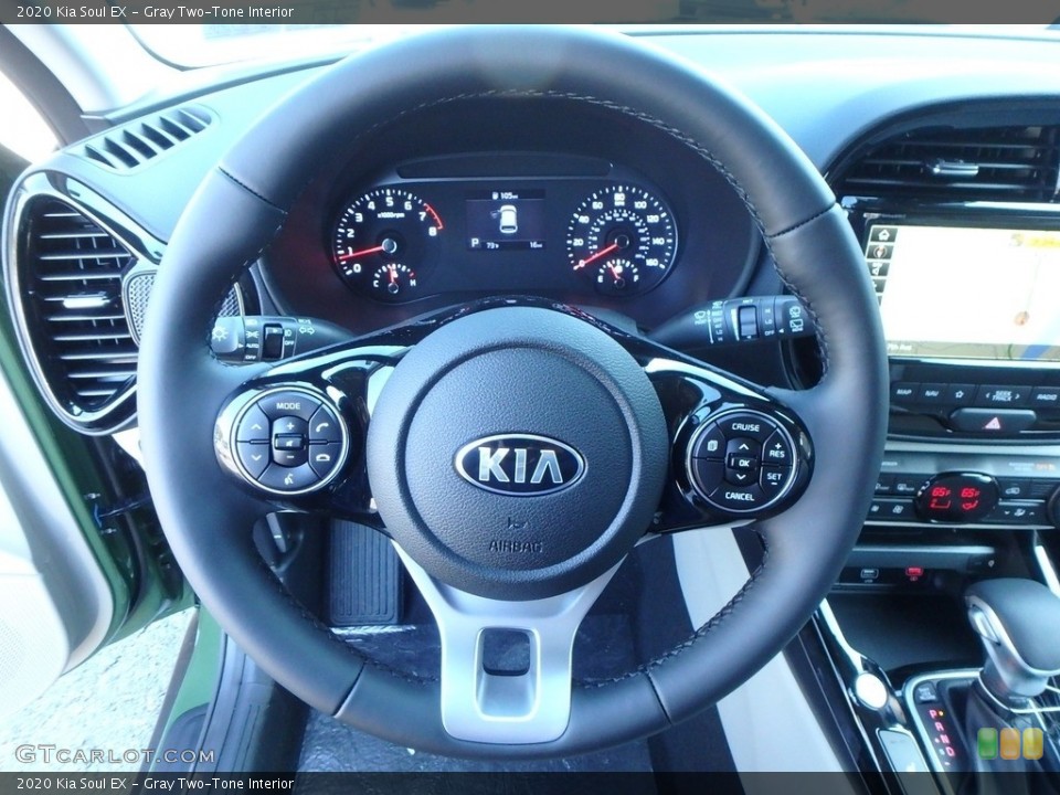 Gray Two-Tone Interior Steering Wheel for the 2020 Kia Soul EX #135084646