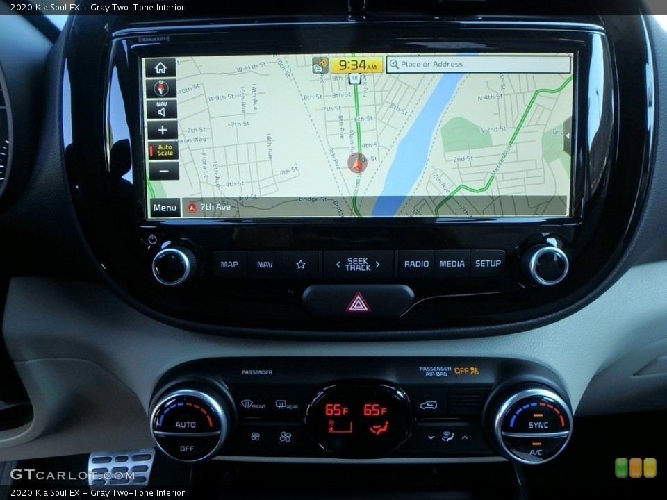 Gray Two-Tone Interior Navigation for the 2020 Kia Soul EX #135084676