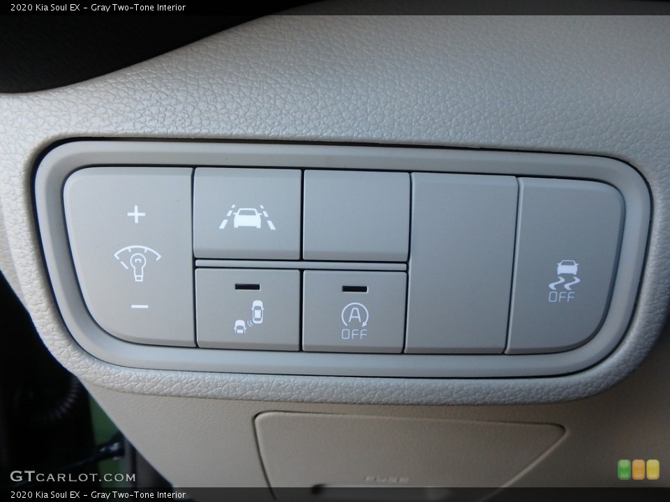 Gray Two-Tone Interior Controls for the 2020 Kia Soul EX #135084688