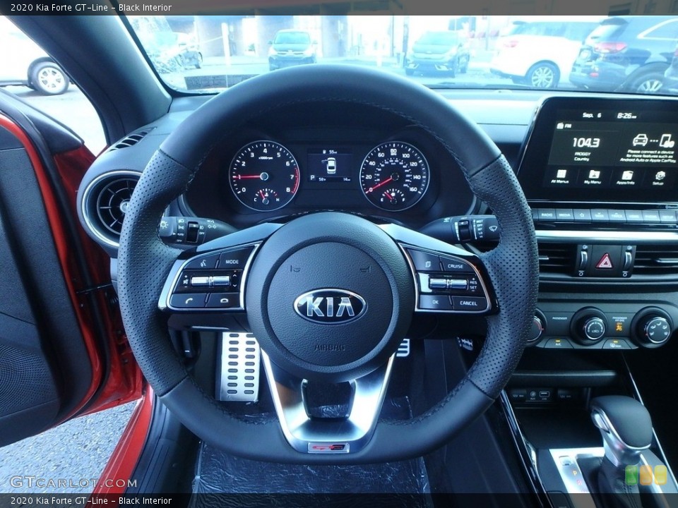 Black Interior Steering Wheel for the 2020 Kia Forte GT-Line #135084907