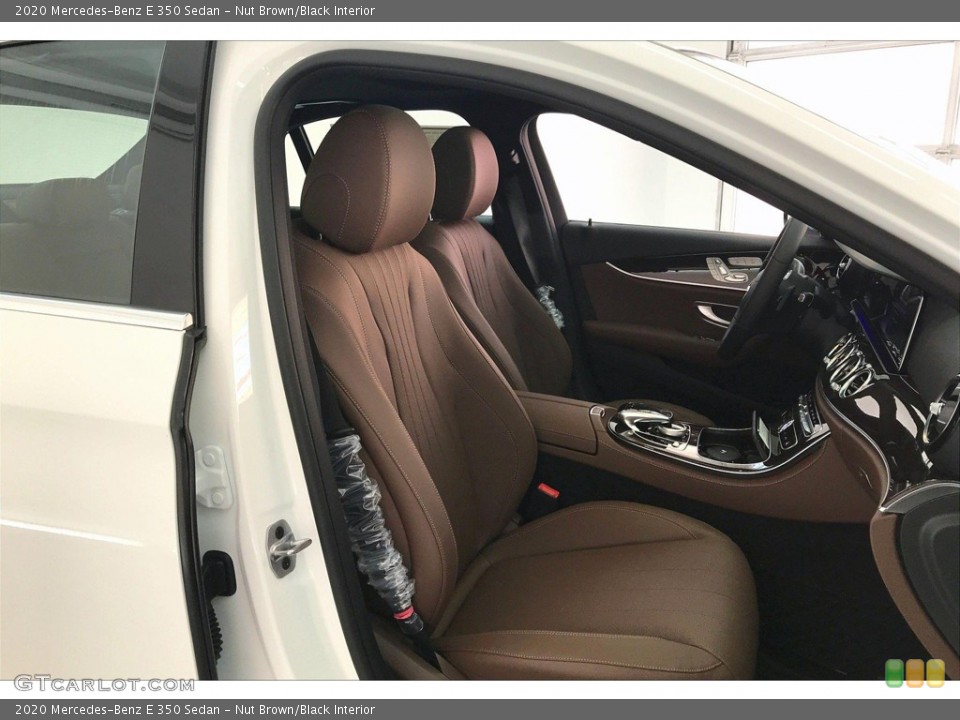 Nut Brown/Black 2020 Mercedes-Benz E Interiors
