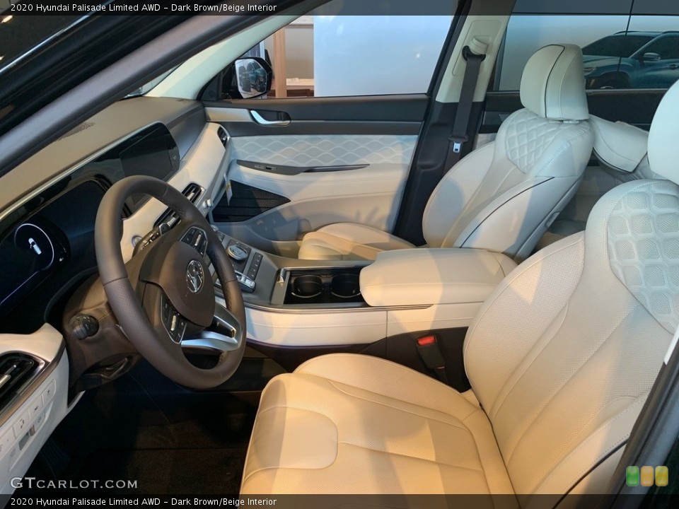Dark Brown/Beige 2020 Hyundai Palisade Interiors