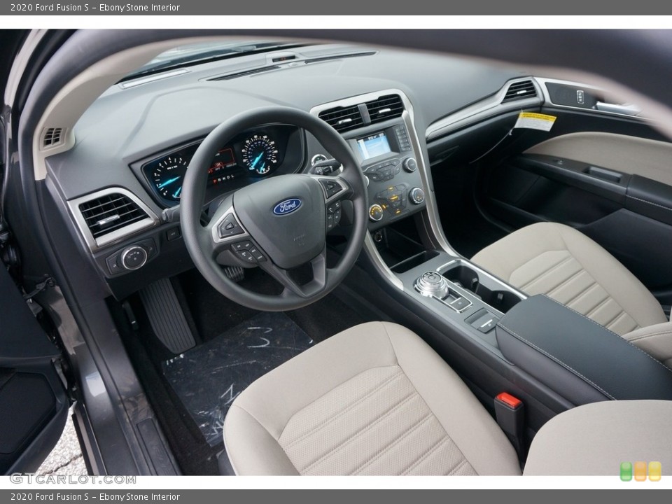 Ebony Stone Interior Photo for the 2020 Ford Fusion S #135093788