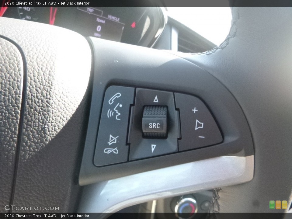 Jet Black Interior Steering Wheel for the 2020 Chevrolet Trax LT AWD #135101978