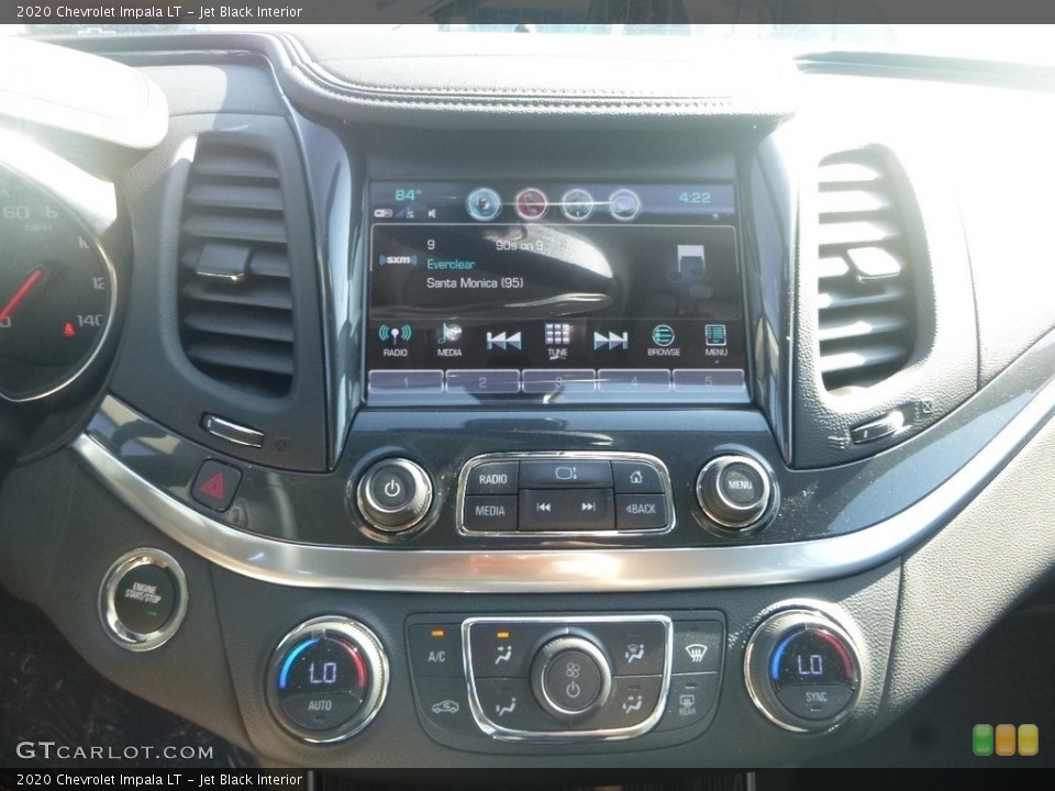 Jet Black Interior Controls for the 2020 Chevrolet Impala LT #135106073