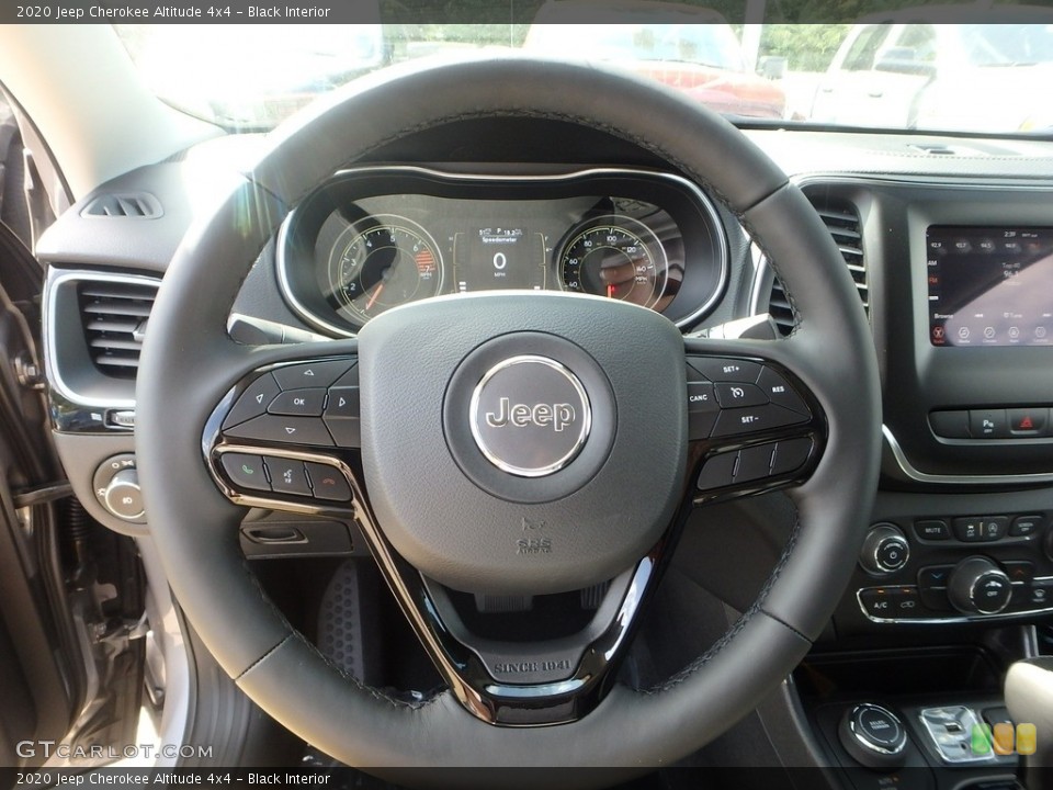 Black Interior Steering Wheel for the 2020 Jeep Cherokee Altitude 4x4 #135106889