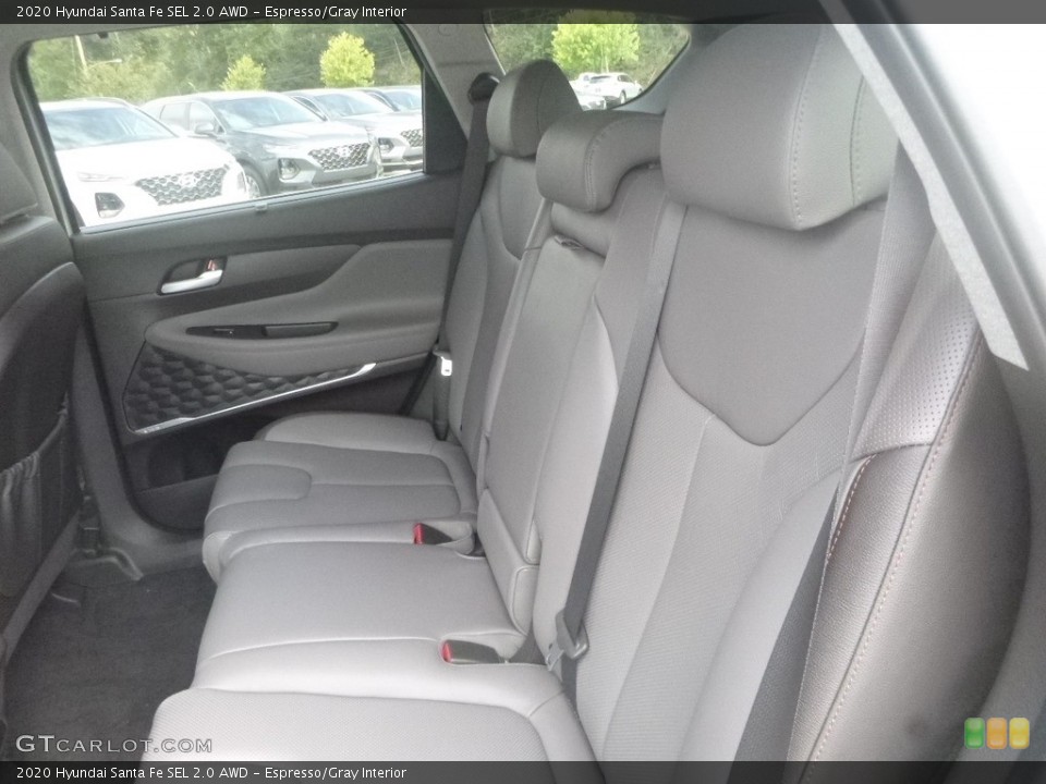 Espresso/Gray Interior Rear Seat for the 2020 Hyundai Santa Fe SEL 2.0 AWD #135110111