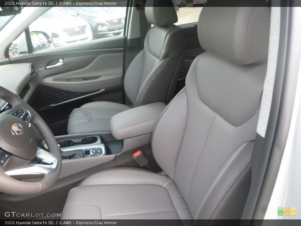 Espresso/Gray Interior Front Seat for the 2020 Hyundai Santa Fe SEL 2.0 AWD #135110135