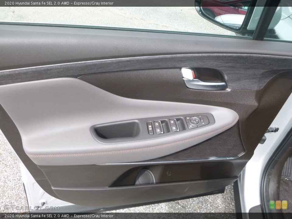 Espresso/Gray Interior Door Panel for the 2020 Hyundai Santa Fe SEL 2.0 AWD #135110147