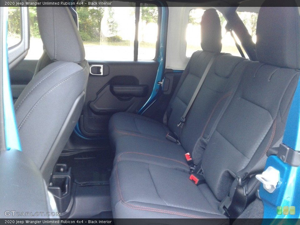 Black Interior Rear Seat for the 2020 Jeep Wrangler Unlimited Rubicon 4x4 #135110180