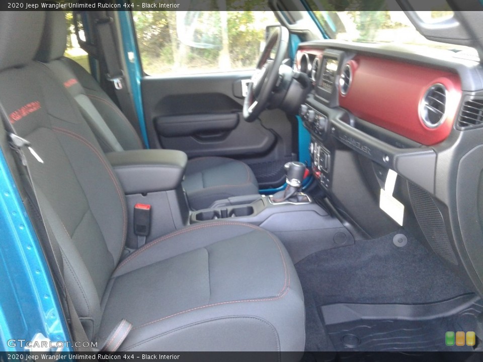 Black Interior Front Seat for the 2020 Jeep Wrangler Unlimited Rubicon 4x4 #135110231