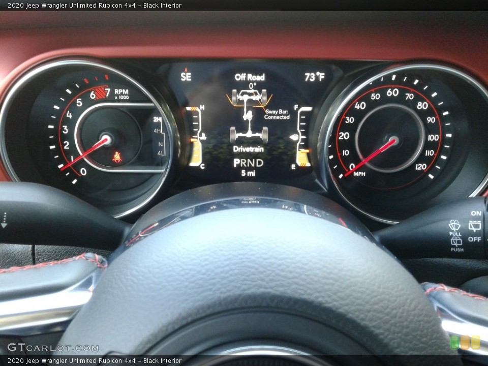 Black Interior Gauges for the 2020 Jeep Wrangler Unlimited Rubicon 4x4 #135110300