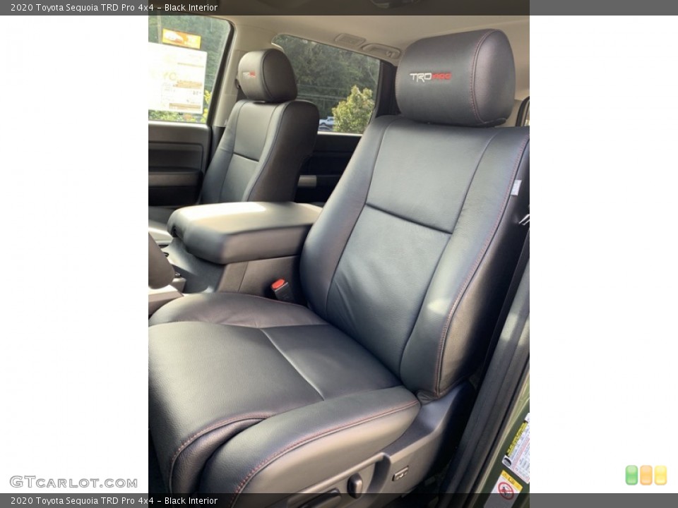 Black Interior Front Seat for the 2020 Toyota Sequoia TRD Pro 4x4 #135111110