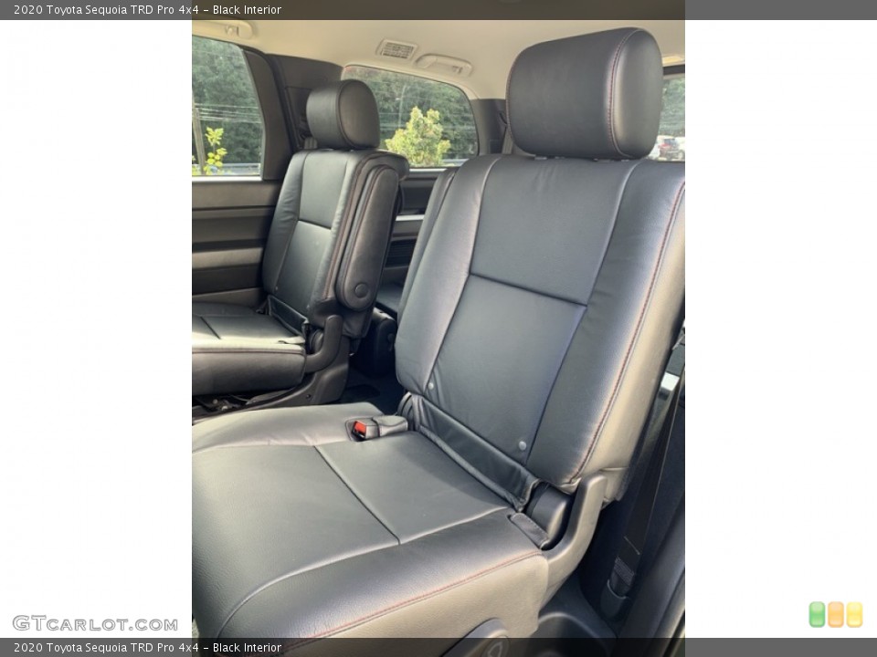 Black Interior Rear Seat for the 2020 Toyota Sequoia TRD Pro 4x4 #135111185