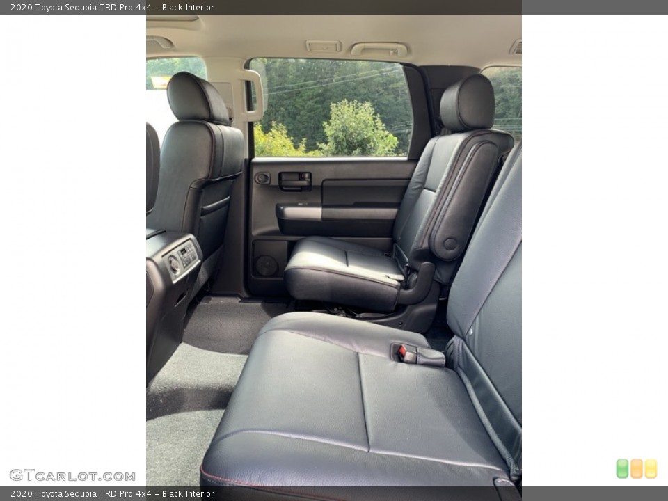 Black Interior Rear Seat for the 2020 Toyota Sequoia TRD Pro 4x4 #135111197