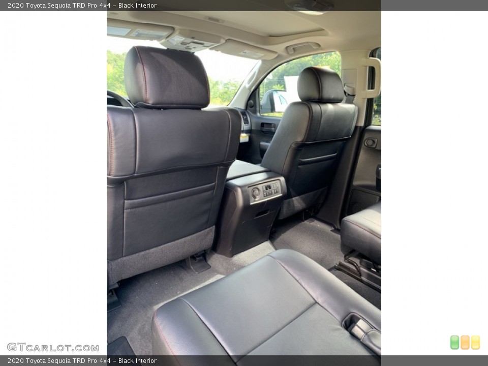 Black Interior Rear Seat for the 2020 Toyota Sequoia TRD Pro 4x4 #135111218