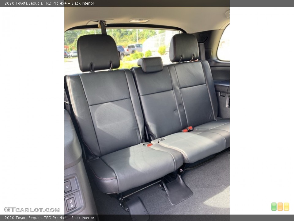 Black Interior Rear Seat for the 2020 Toyota Sequoia TRD Pro 4x4 #135111323