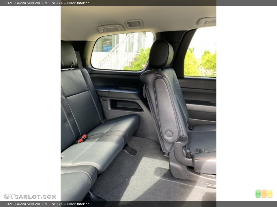 Black Interior Rear Seat for the 2020 Toyota Sequoia TRD Pro 4x4 #135111335