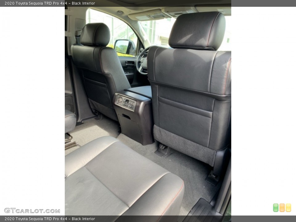 Black Interior Rear Seat for the 2020 Toyota Sequoia TRD Pro 4x4 #135111362