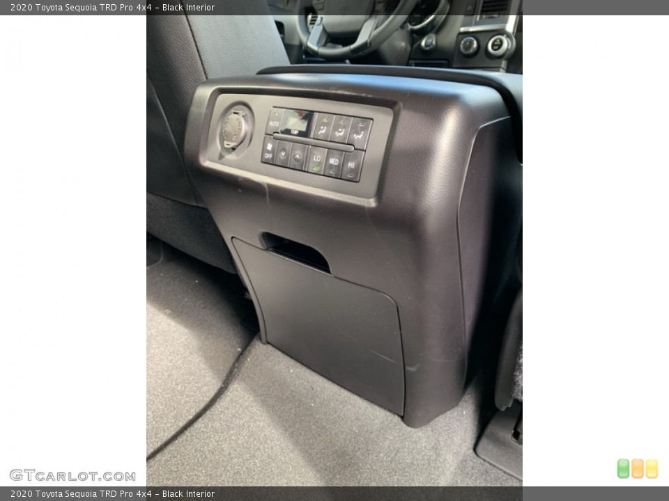 Black Interior Controls for the 2020 Toyota Sequoia TRD Pro 4x4 #135111371