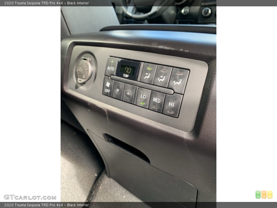 Black Interior Controls for the 2020 Toyota Sequoia TRD Pro 4x4 #135111377