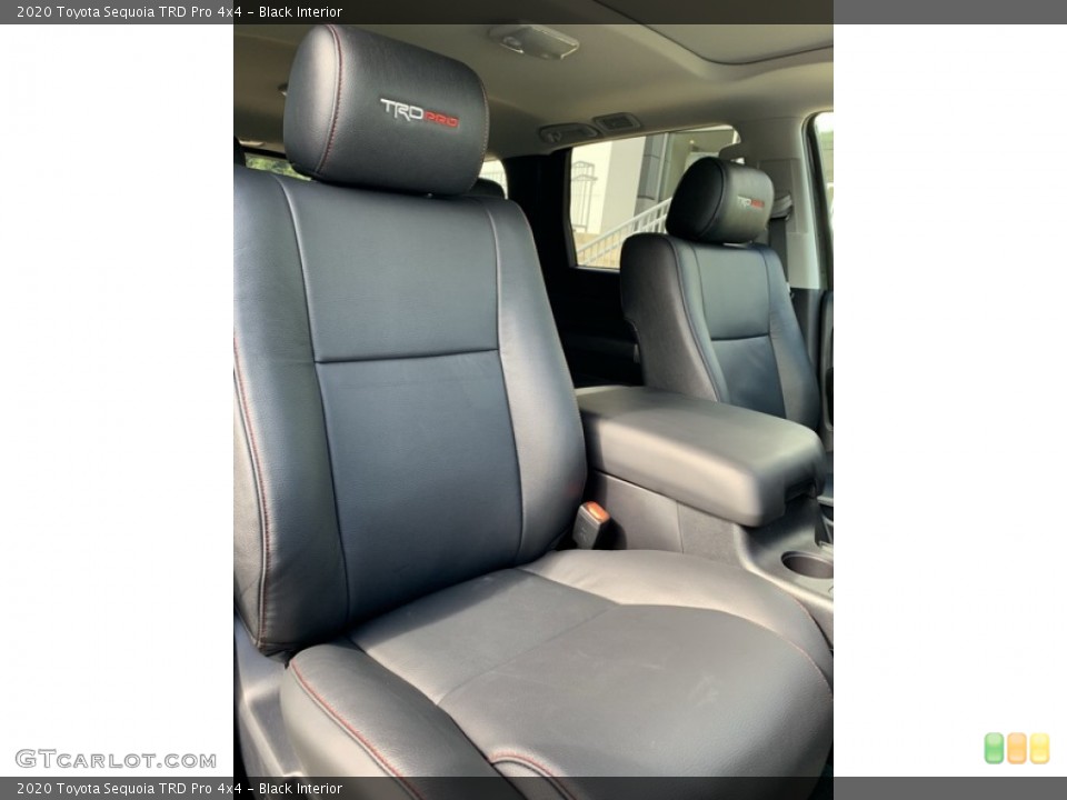 Black Interior Front Seat for the 2020 Toyota Sequoia TRD Pro 4x4 #135111435