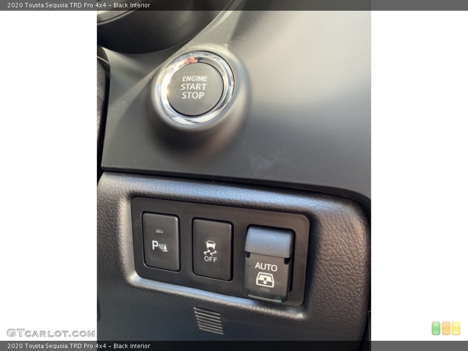 Black Interior Controls for the 2020 Toyota Sequoia TRD Pro 4x4 #135111503
