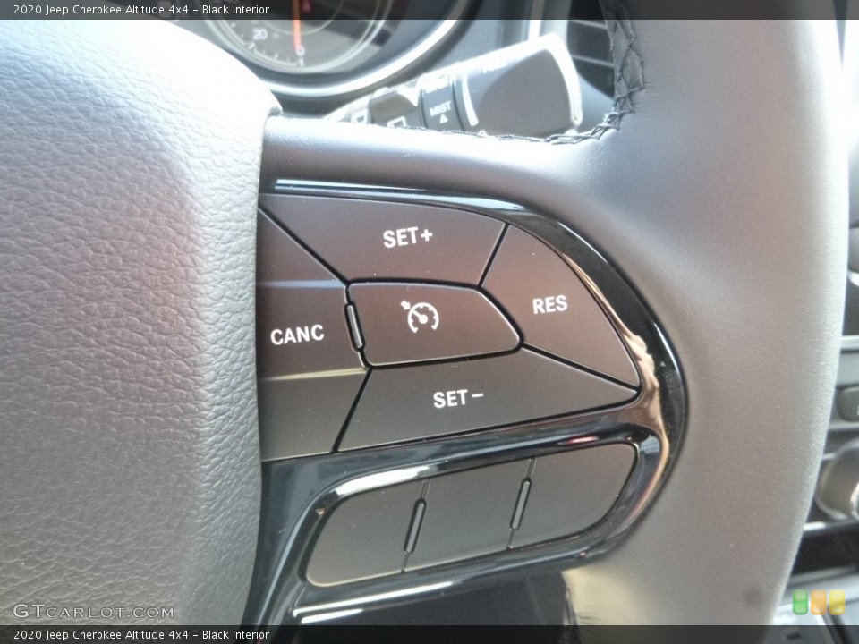 Black Interior Steering Wheel for the 2020 Jeep Cherokee Altitude 4x4 #135111557