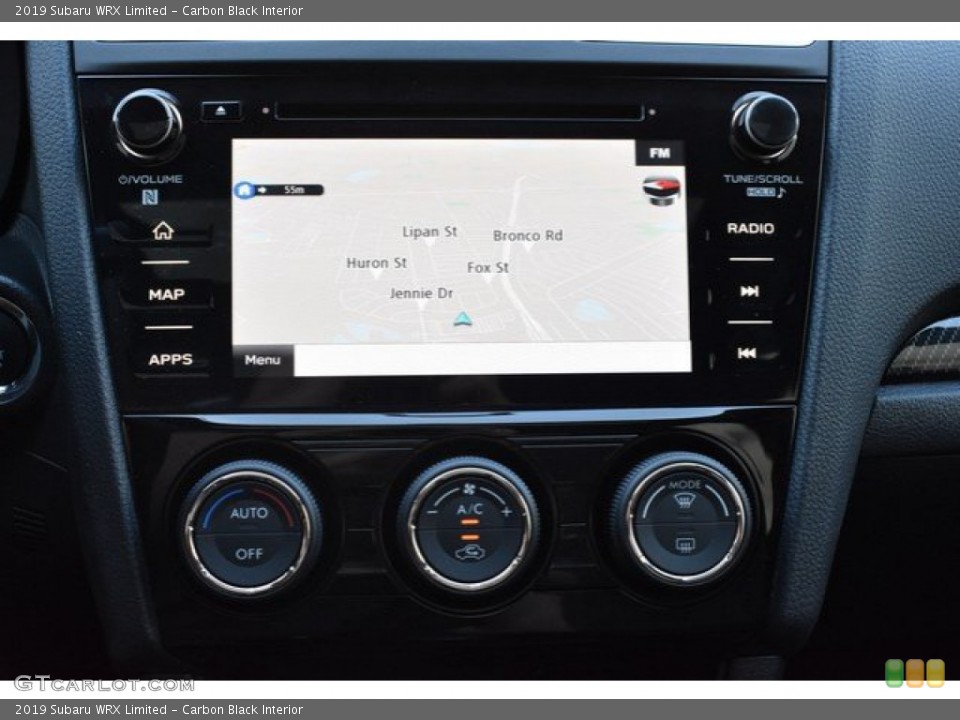Carbon Black Interior Navigation for the 2019 Subaru WRX Limited #135116873
