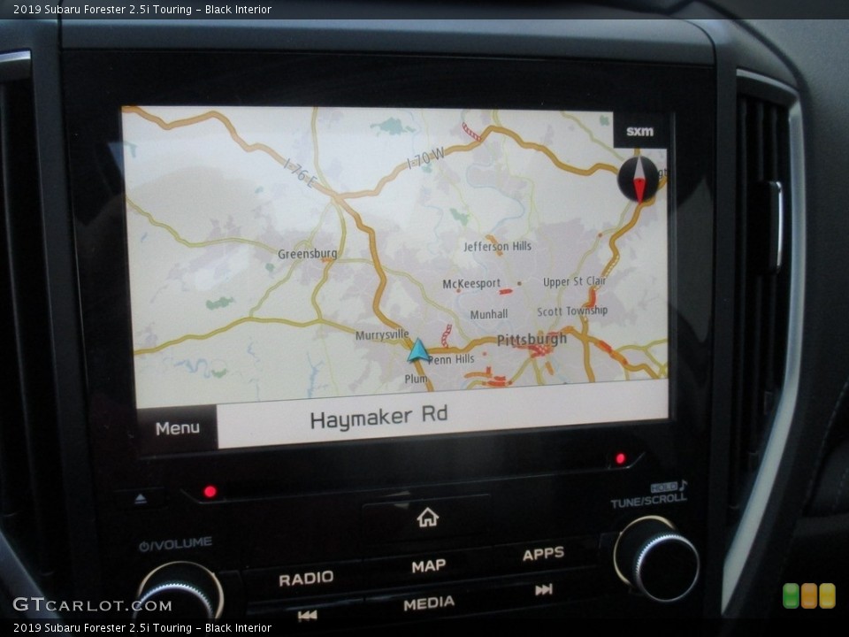 Black Interior Navigation for the 2019 Subaru Forester 2.5i Touring #135117831