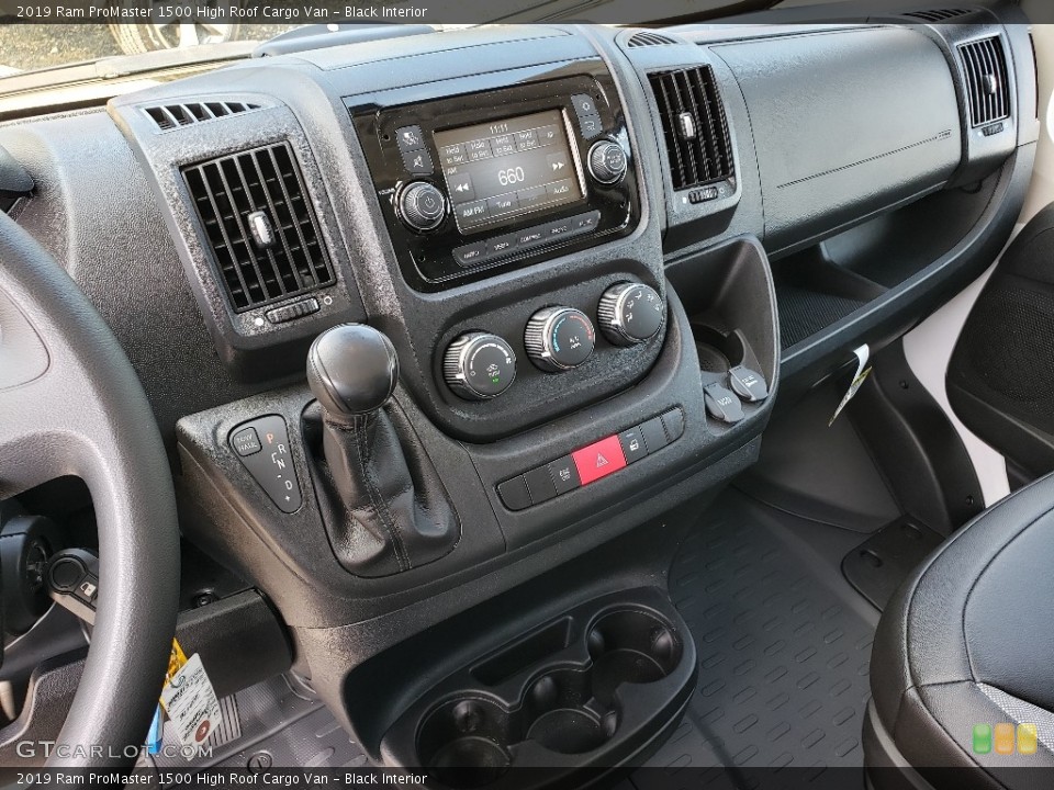 Black Interior Dashboard for the 2019 Ram ProMaster 1500 High Roof Cargo Van #135119418