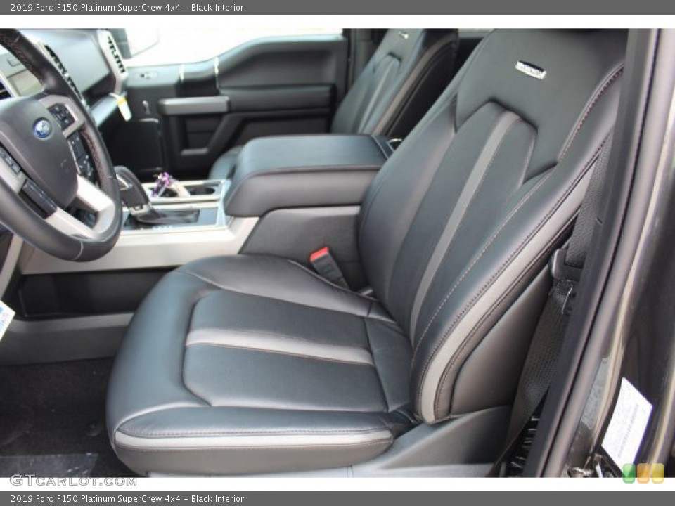 Black Interior Front Seat for the 2019 Ford F150 Platinum SuperCrew 4x4 #135121308