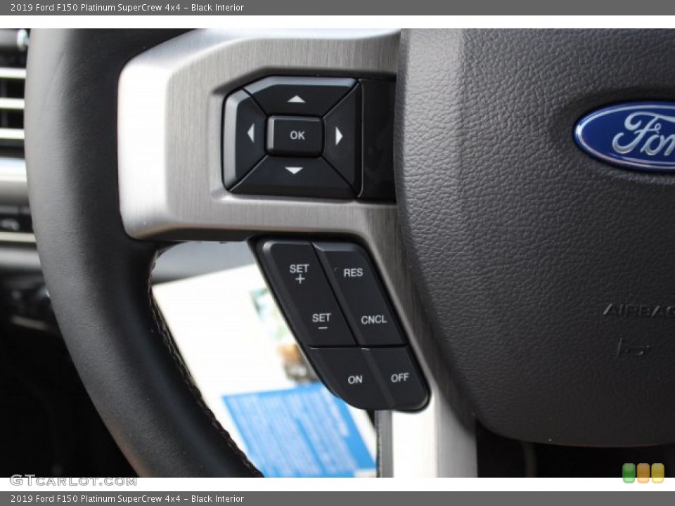 Black Interior Steering Wheel for the 2019 Ford F150 Platinum SuperCrew 4x4 #135121335
