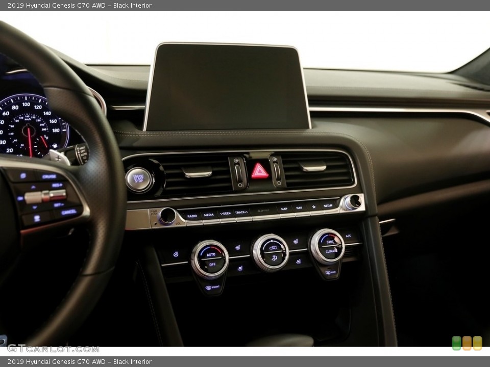 Black Interior Controls for the 2019 Hyundai Genesis G70 AWD #135123561