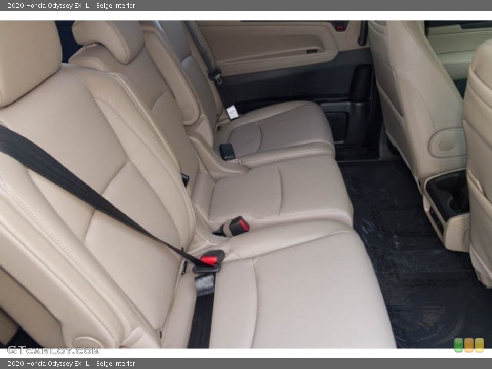 Beige Interior Rear Seat for the 2020 Honda Odyssey EX-L #135123648