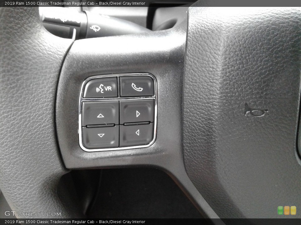 Black/Diesel Gray Interior Steering Wheel for the 2019 Ram 1500 Classic Tradesman Regular Cab #135126852