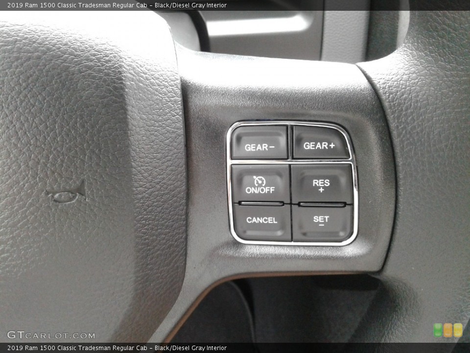 Black/Diesel Gray Interior Steering Wheel for the 2019 Ram 1500 Classic Tradesman Regular Cab #135126879