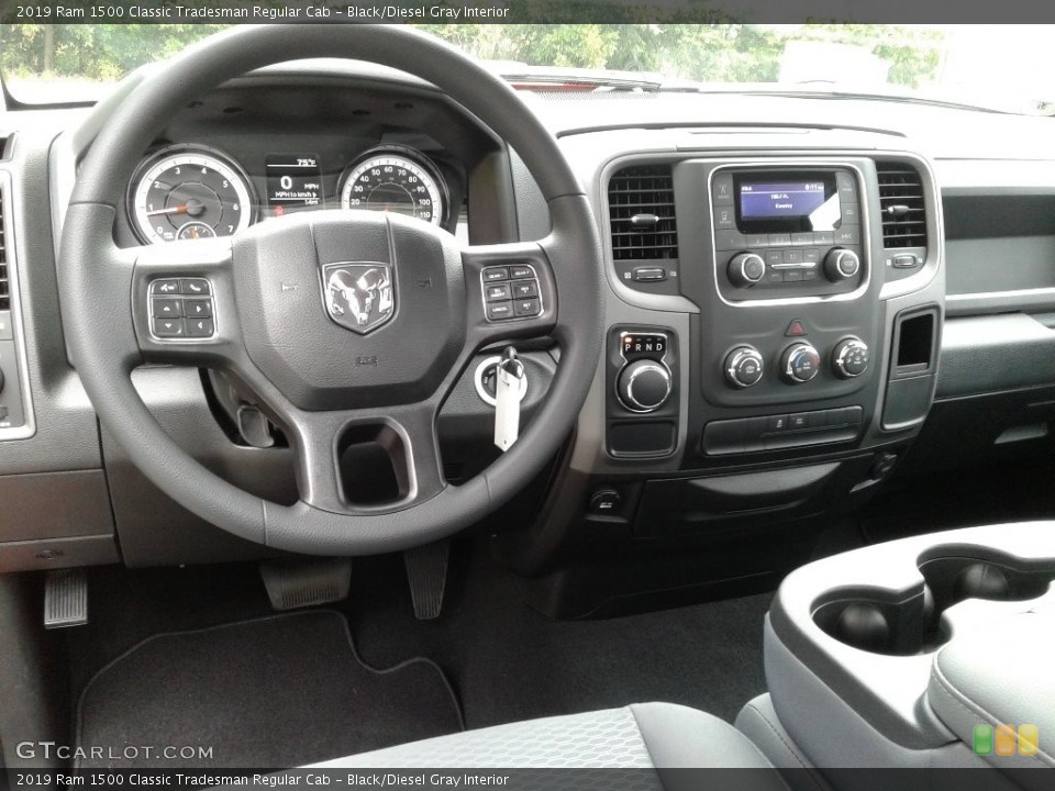 Black/Diesel Gray Interior Dashboard for the 2019 Ram 1500 Classic Tradesman Regular Cab #135127092