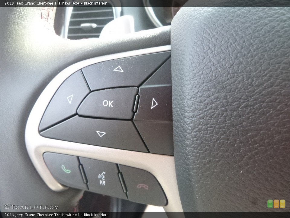 Black Interior Steering Wheel for the 2019 Jeep Grand Cherokee Trailhawk 4x4 #135128928