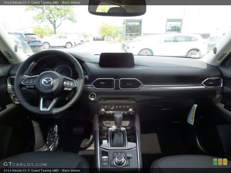 Black Interior Dashboard for the 2019 Mazda CX-5 Grand Touring AWD #135130128