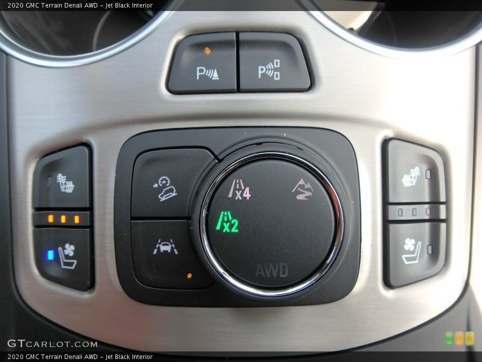 Jet Black Interior Controls for the 2020 GMC Terrain Denali AWD #135131388