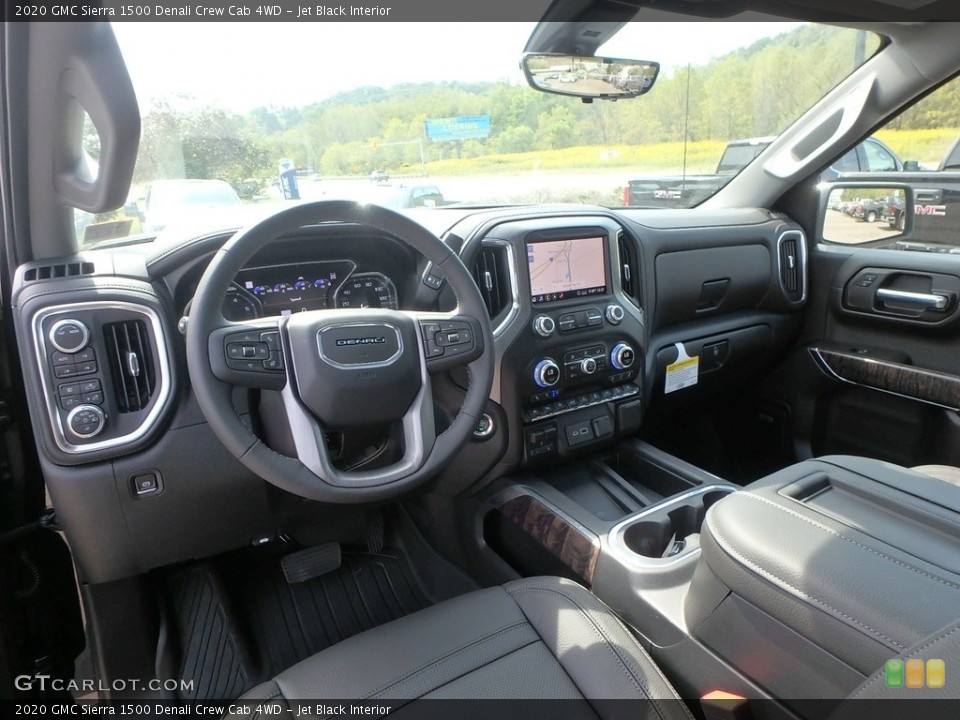 Jet Black Interior Photo for the 2020 GMC Sierra 1500 Denali Crew Cab 4WD #135132285