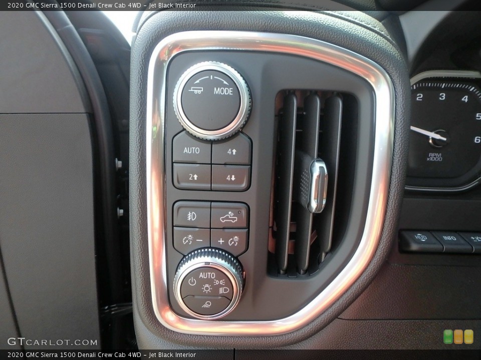 Jet Black Interior Controls for the 2020 GMC Sierra 1500 Denali Crew Cab 4WD #135132464