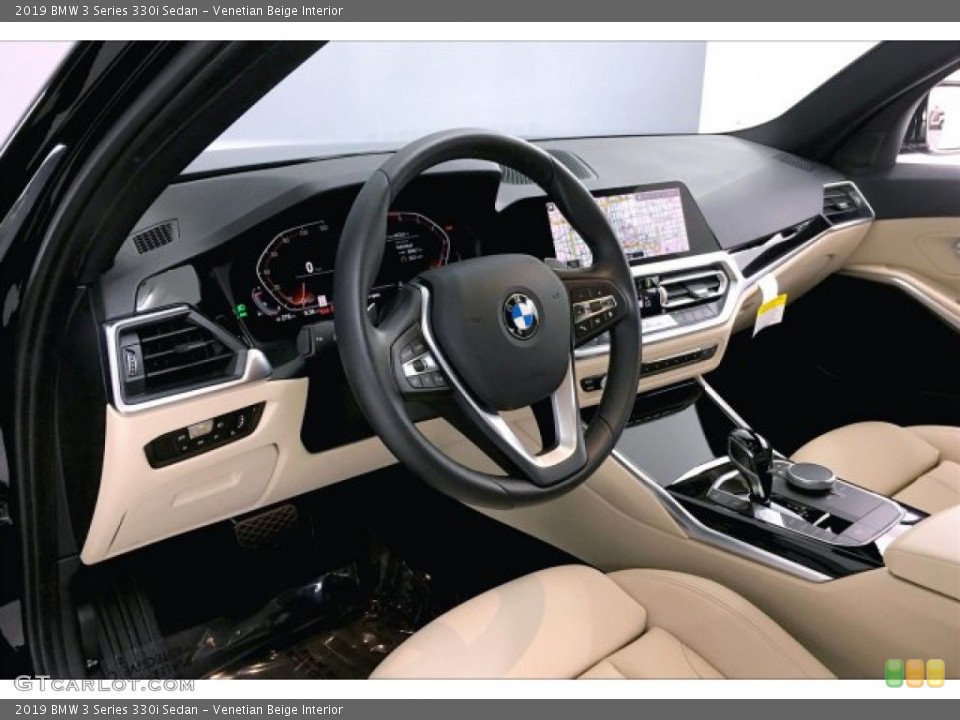 Venetian Beige Interior Dashboard for the 2019 BMW 3 Series 330i Sedan #135132858