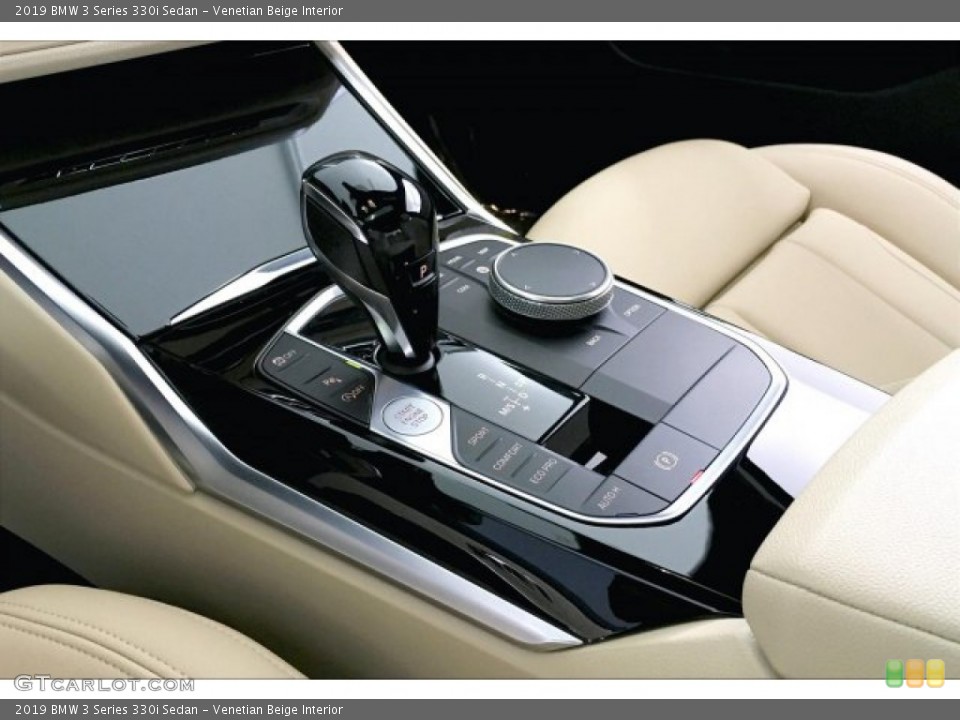 Venetian Beige Interior Transmission for the 2019 BMW 3 Series 330i Sedan #135132882