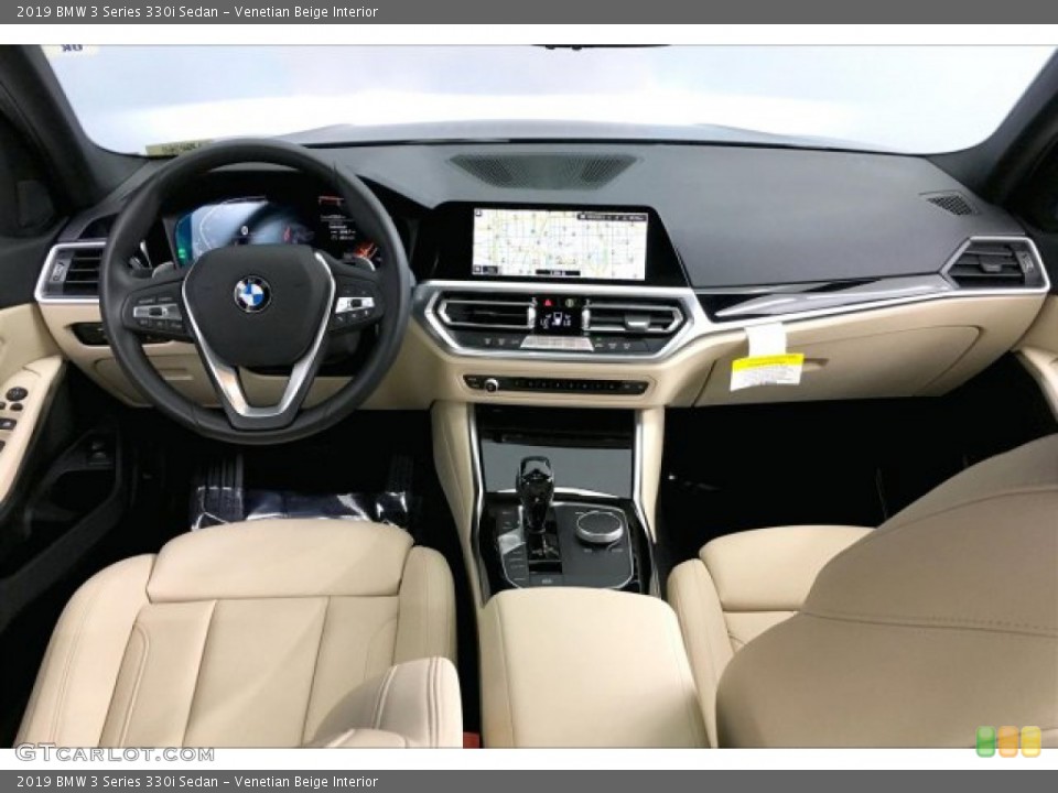 Venetian Beige Interior Dashboard for the 2019 BMW 3 Series 330i Sedan #135132927