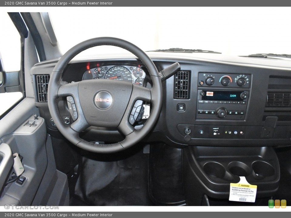 Medium Pewter Interior Dashboard for the 2020 GMC Savana Van 3500 Cargo #135157759