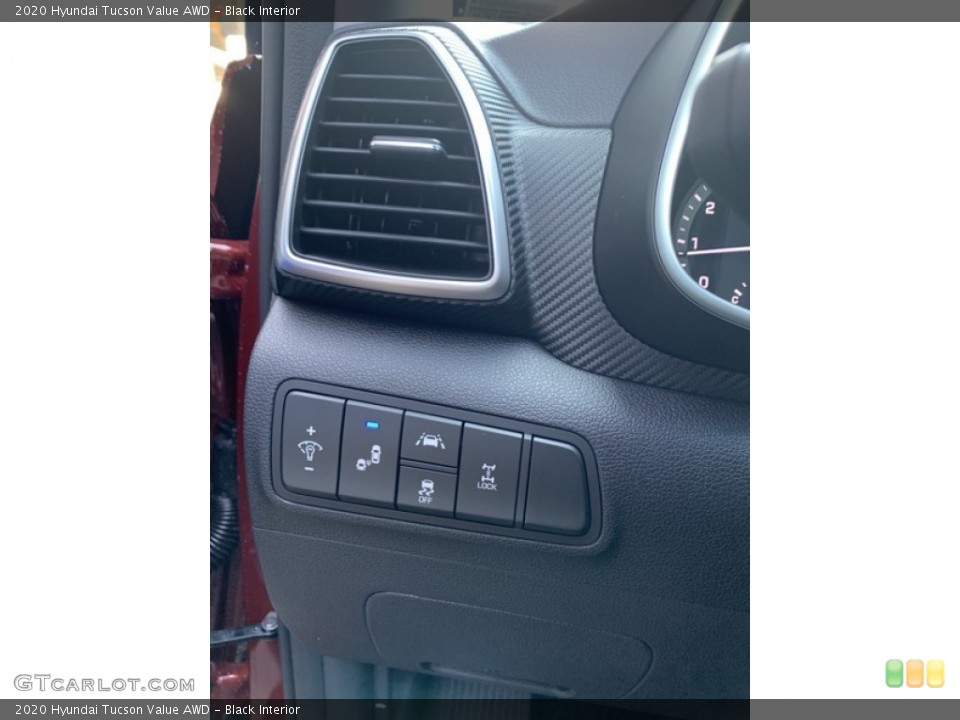 Black Interior Controls for the 2020 Hyundai Tucson Value AWD #135157800