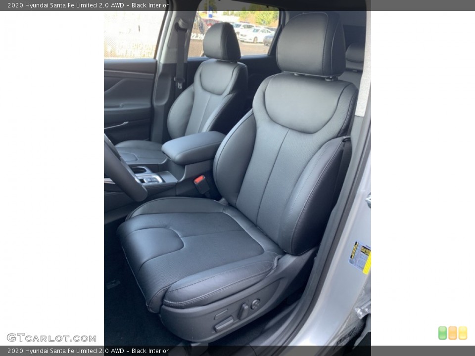 Black Interior Front Seat for the 2020 Hyundai Santa Fe Limited 2.0 AWD #135158476